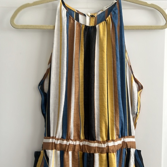 Sandro taila striped linen-blend maxi dress Size - 38/US 6 - Picture 7 of 16